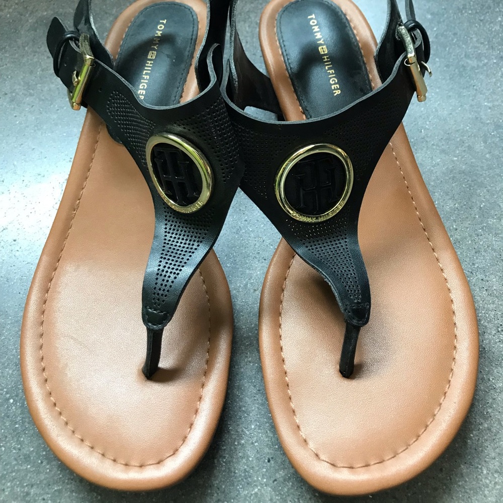 Black Tommy Hilfiger Sandals